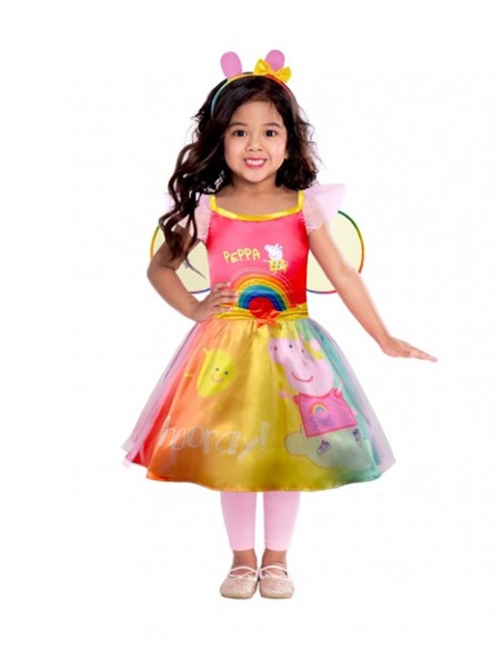 Disfraz Peppa Rainbow para niña