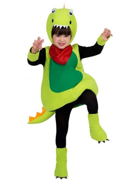 Disfraz dinosaurio verde infantil