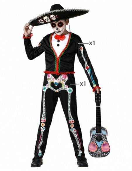 Disfraz Esqueleto mejicano infantil