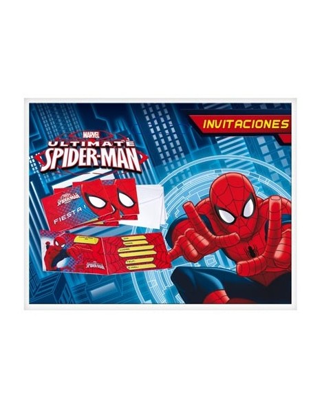 Invitaciones Spiderman Ultimate C/ Sobre