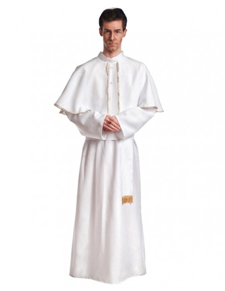 Disfraz Papa blanco adulto