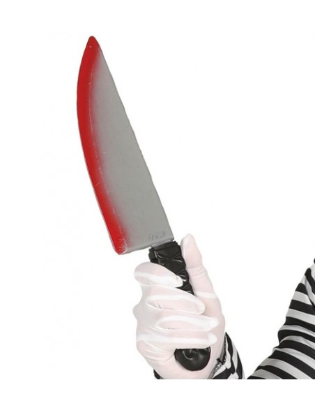 Cuchillo con sangre 37cm