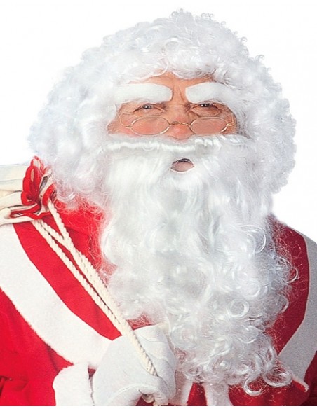 Set Papa Noel  peluca+barba+cejas