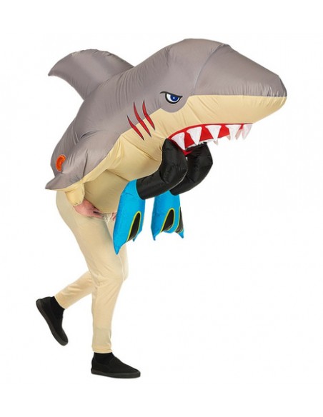 Disfraz Tiburón atacando hinchable