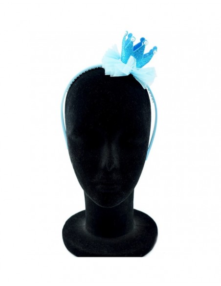 Diadema corona princesa azul