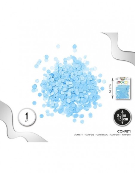 Confetti  Azul 1.5 cms.