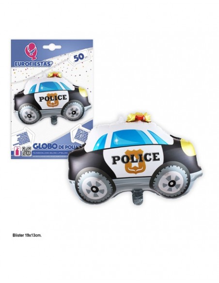 Globo Poliamida coche patrulla 50 cms.