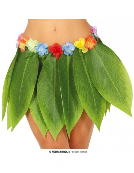 Falda Hawaiana hojas para adulto