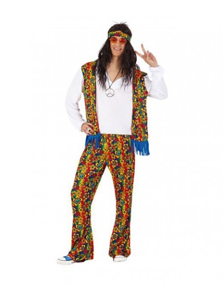 Disfraz Hippie colorines para hombre
