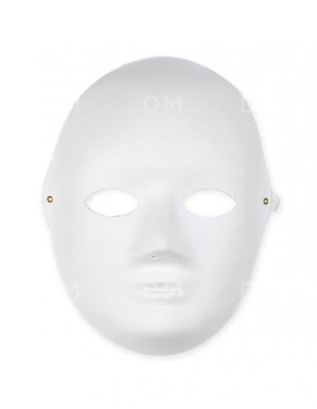 Máscara blanca cartón mujer