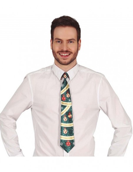 Corbata navideña verde 45 cms.