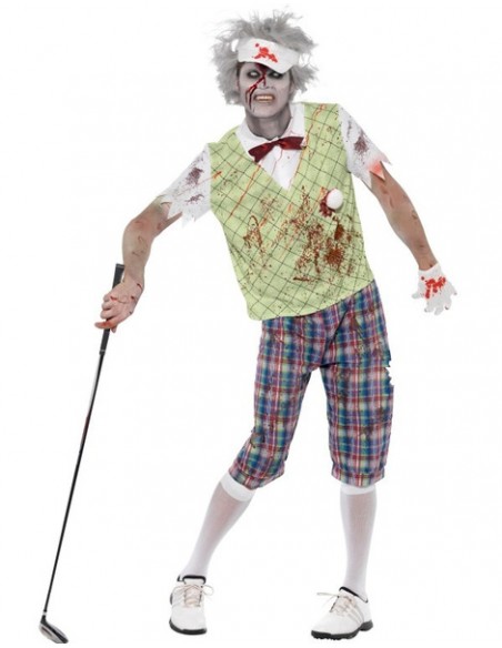 Disfraz golfista zombie adulto