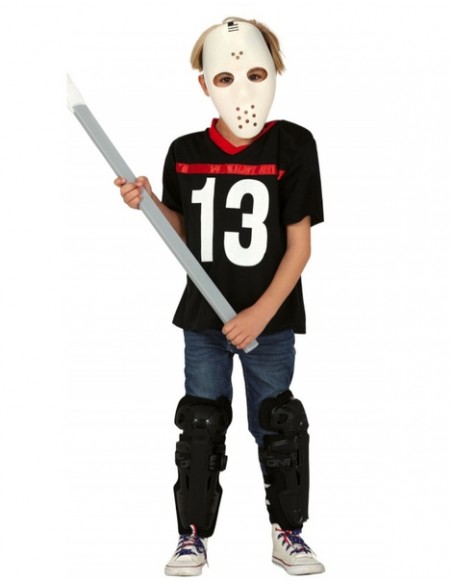 Disfraz jugador hockey asesino niño