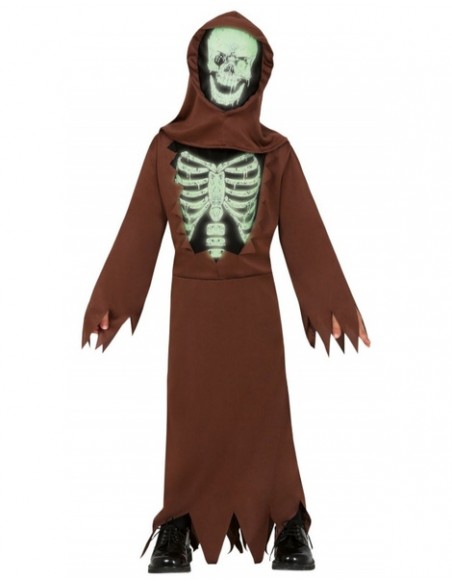 Disfraz monje esqueleto para niño