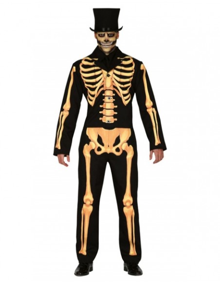 Disfraz señor esqueleto para hombre