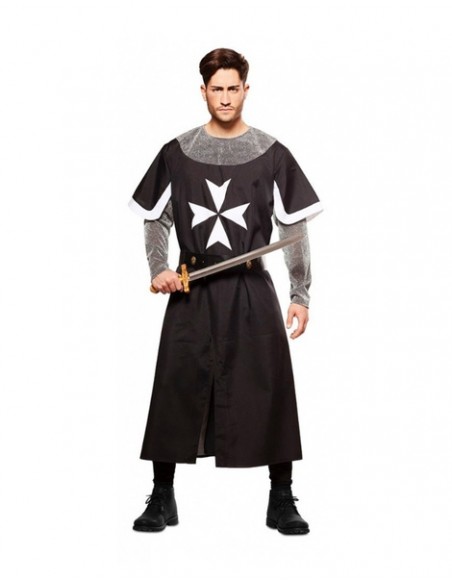 Disfraz Cruzado medieval negro adulto