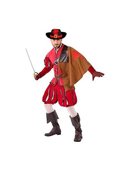 Disfraz de Mosquetero rojo para hombre