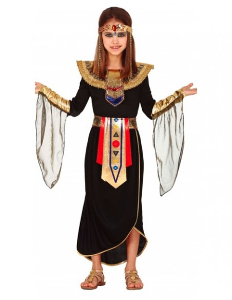 Disfraz Egipcia negra para niña
