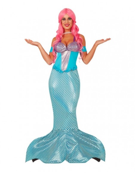 Disfraz Sirenita del mar para mujer